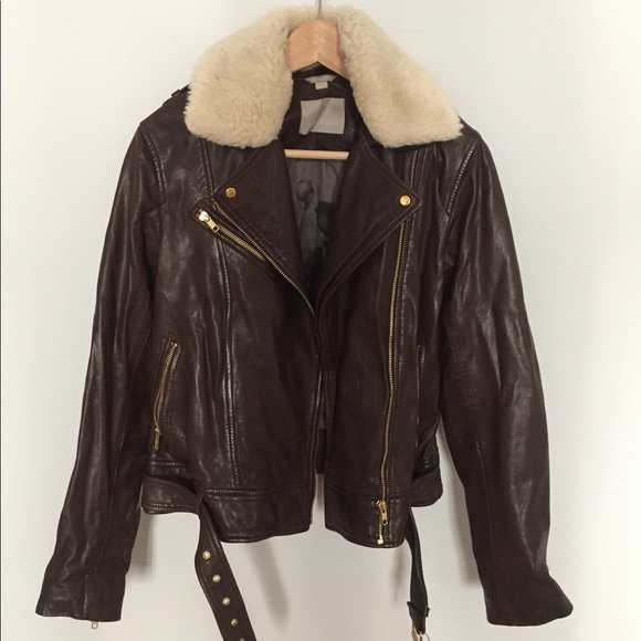 Soia & Kyo Jackets & Blazers - Leather jacket with shearling collar